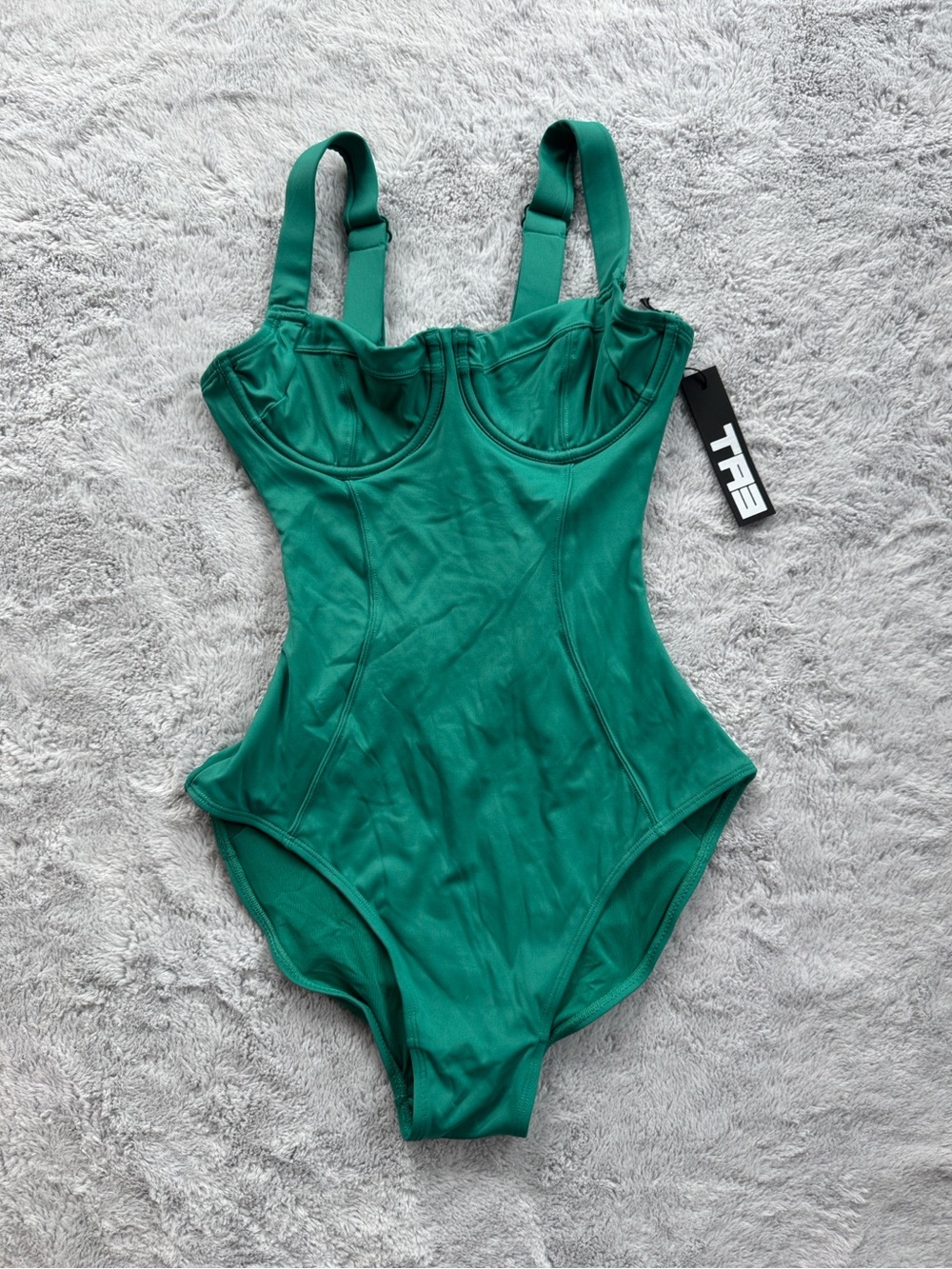 TA3 Lifty Snatched Waist Corset Swimsuit Emerald XS Regular Long